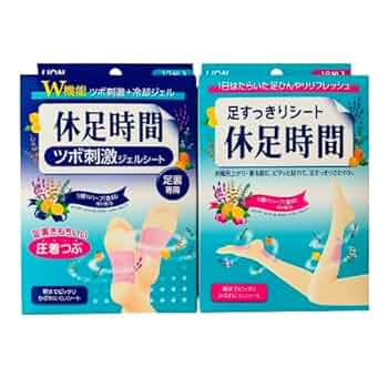 Amazon.co.jp: 休足時間 JS ツボ刺激ジェルシート 12枚(4枚×3袋